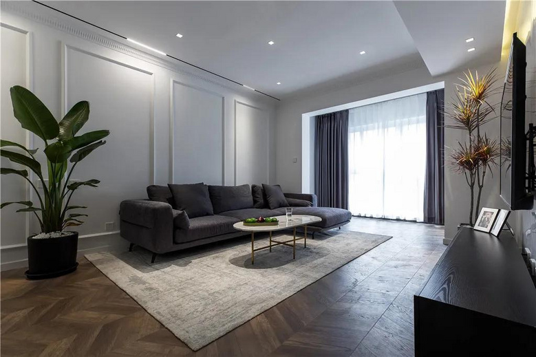 130㎡现代简雅风,营造出高级优雅的时尚与档次感