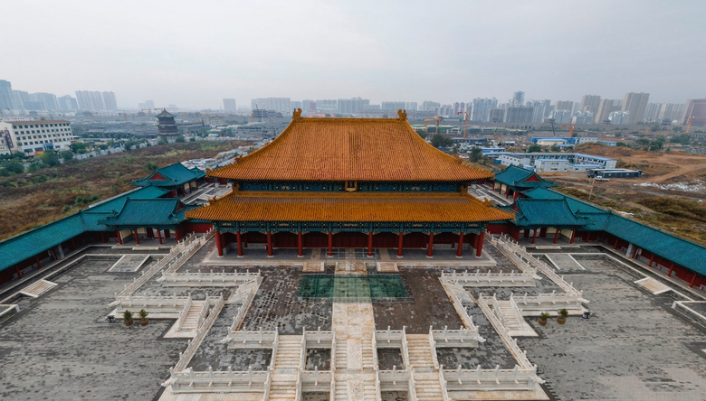 明故宫的翻版-山西大同代王府360度全景