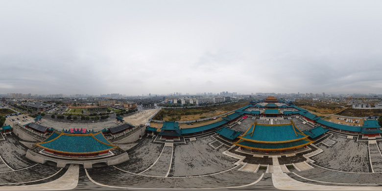 明故宫的翻版-山西大同代王府360度全景