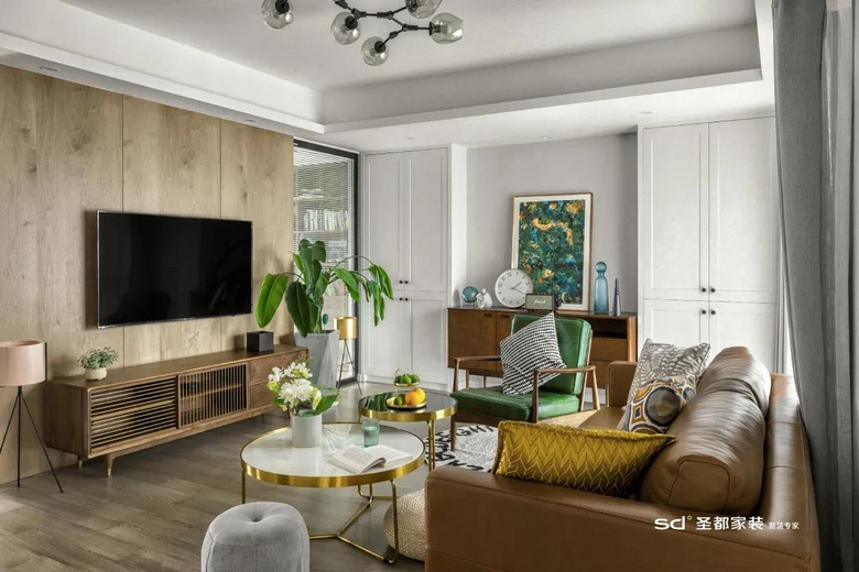 安排四种教科书式木调搭配,家里温馨感可打满分!