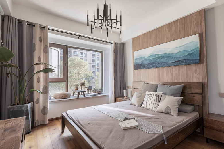 把家装修成森林是一种什么体验?140㎡北欧原木风,绿植生机满满