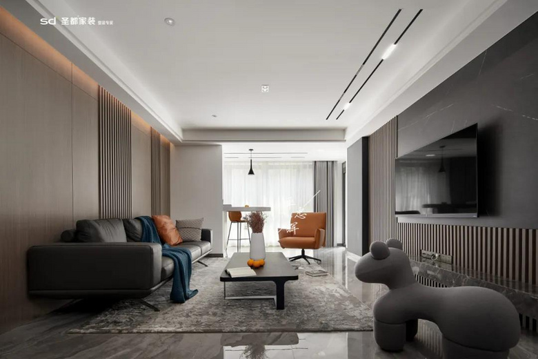 130平现代轻奢 打破空间不合理,身心归于休闲