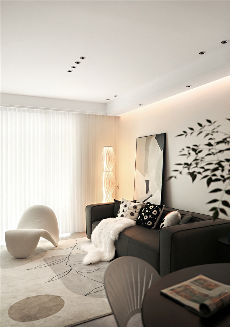 93㎡如何打造年轻小夫妻现代风清爽二居