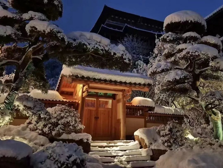 來回4h,雪后的徑山寺,值了!