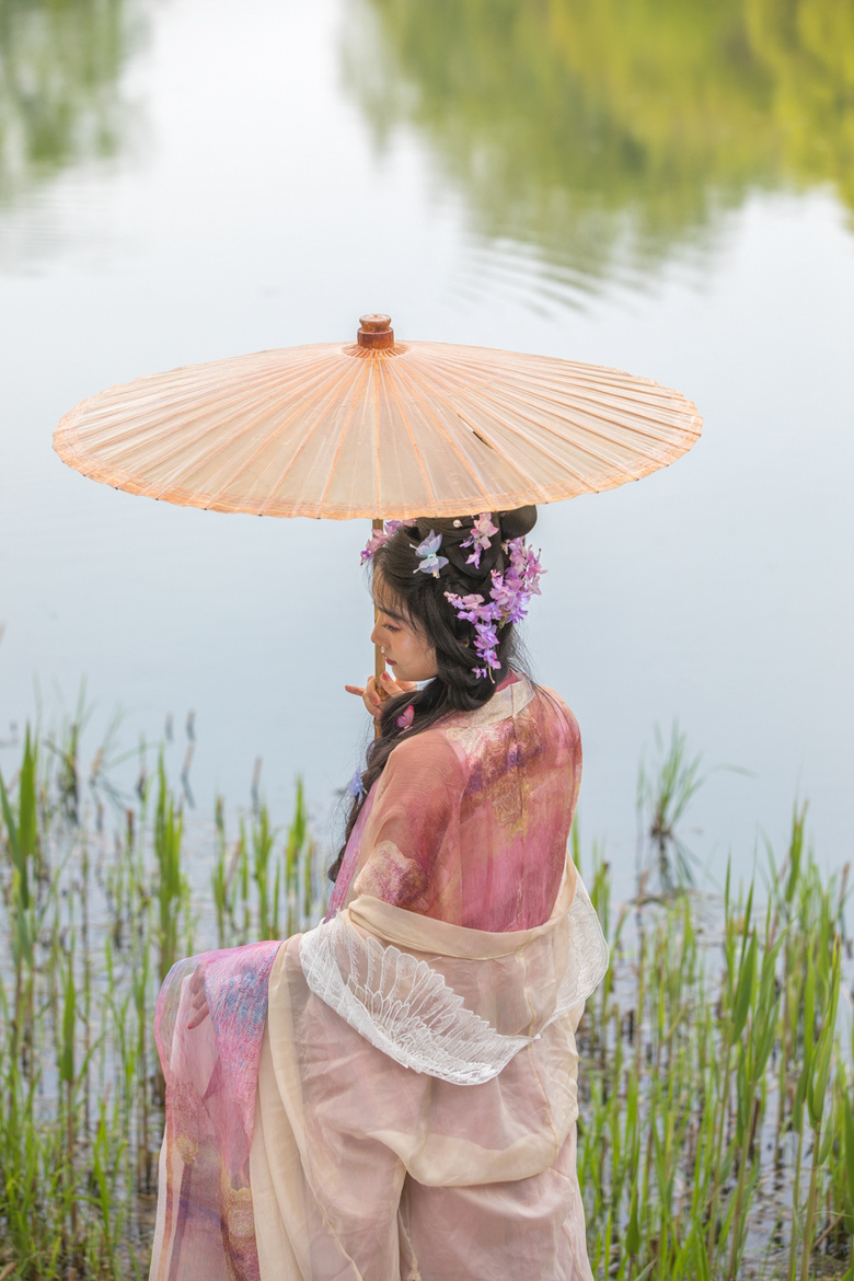 樱花树下穿汉服的小姐姐美腻了！2022.03.31