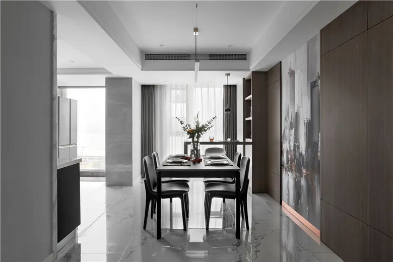 140㎡现代风格新居,吧台点缀空间,纵享品质生活