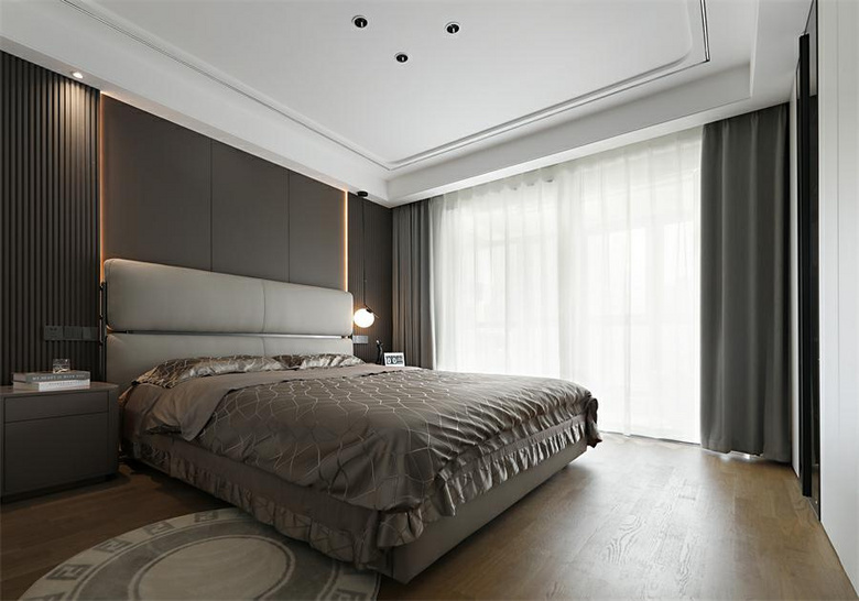 136㎡轻法式丨色彩之间的碰撞,极简与法式相融