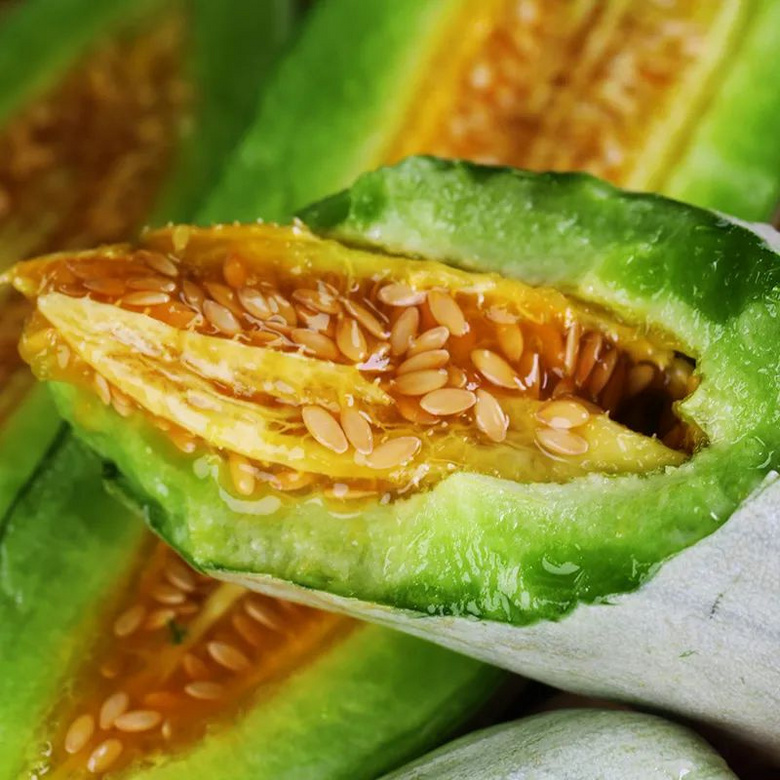 春天必尝甜瓜山东博洋61号羊角蜜599元5斤瓤甜瓜脆巨