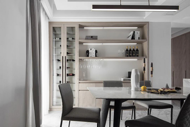 没它不行!餐边柜这样设计,收纳、颜值双丰收!