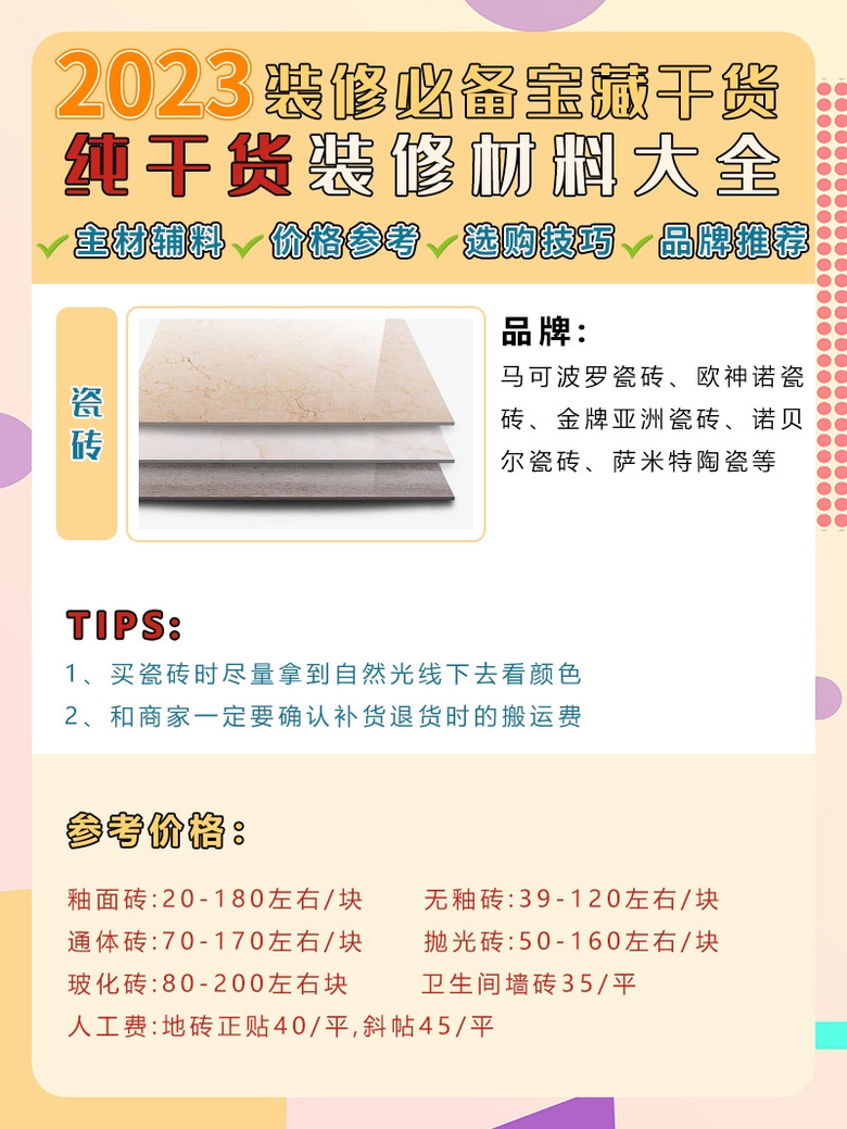 ��2023���ظɻ���װ�޲��ϴ�ȫ��������嵥��һ���õ���