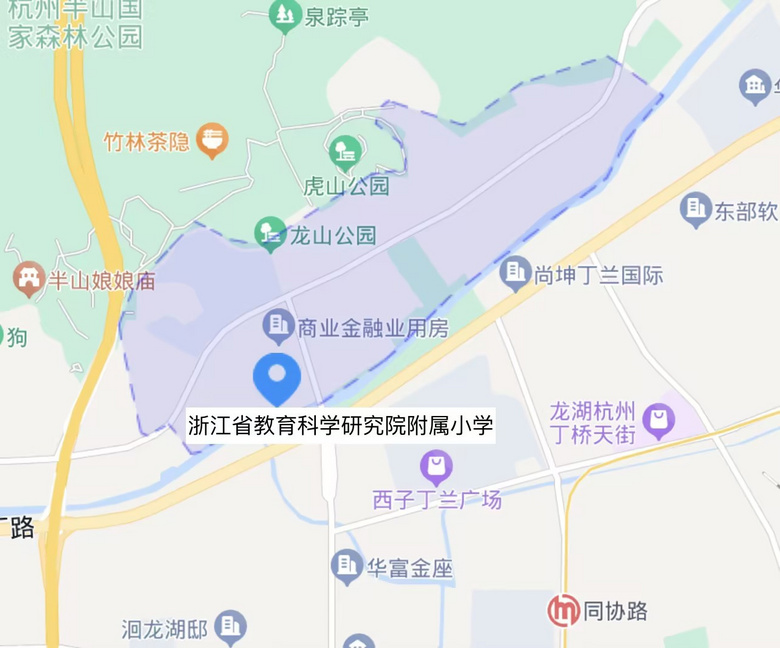 2023浙江省教育科学研究院附属小学学区划分范围