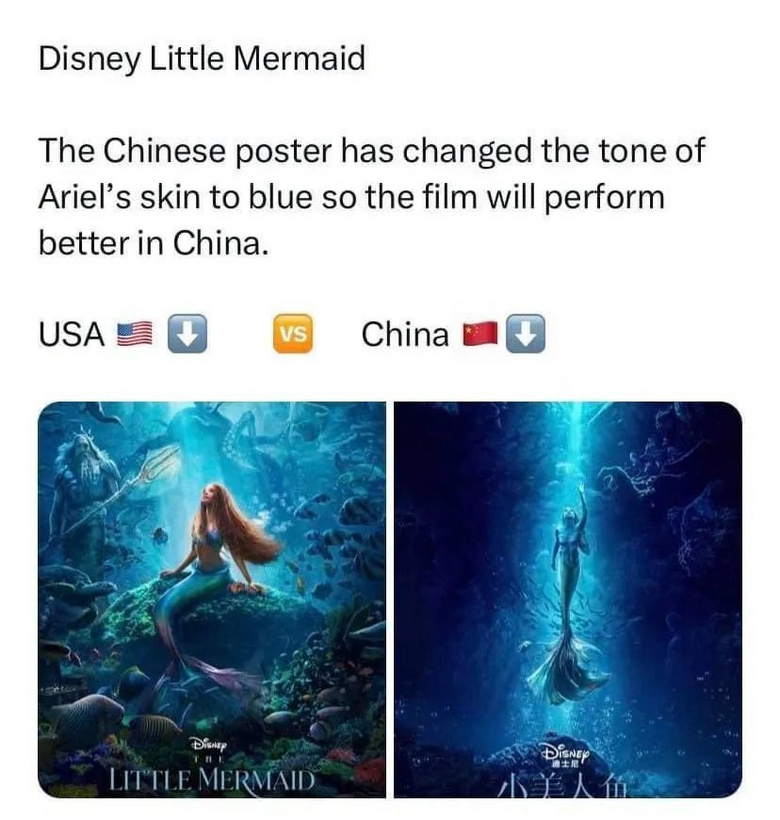 《小美人魚》中國票房撲慘了!美國網(wǎng)友氣炸:中國觀眾就是歧視!