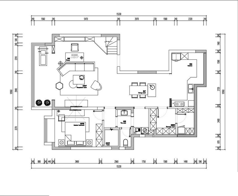 168㎡现代复式宅,以简约为度,让空间传递雅致与气度