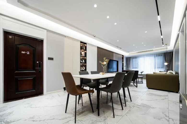 118㎡极简雅致,无主灯设计很出彩