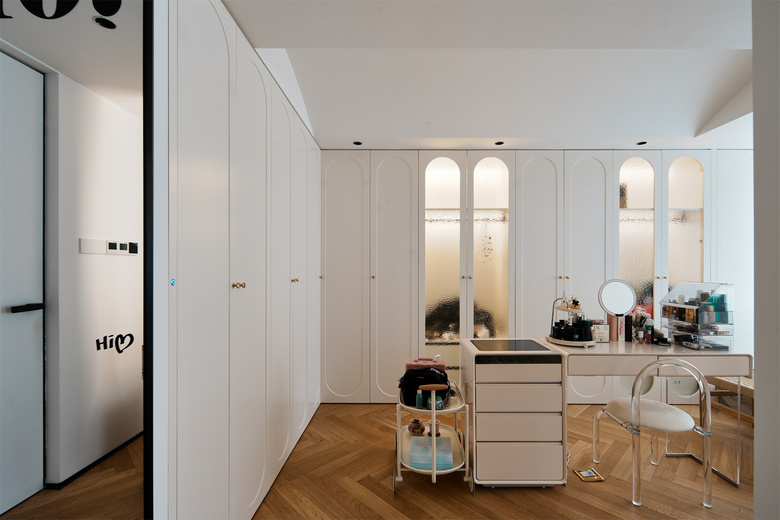 这个112㎡的家含金量还在上升!太爱这弧形元素~