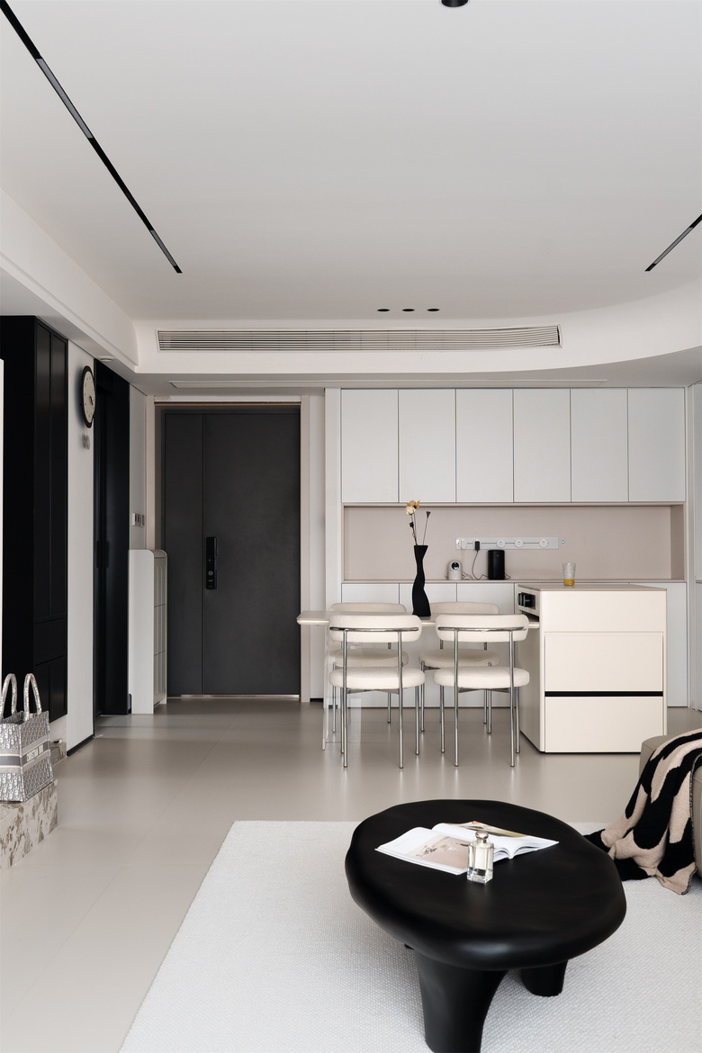 这个112㎡的家含金量还在上升!太爱这弧形元素~