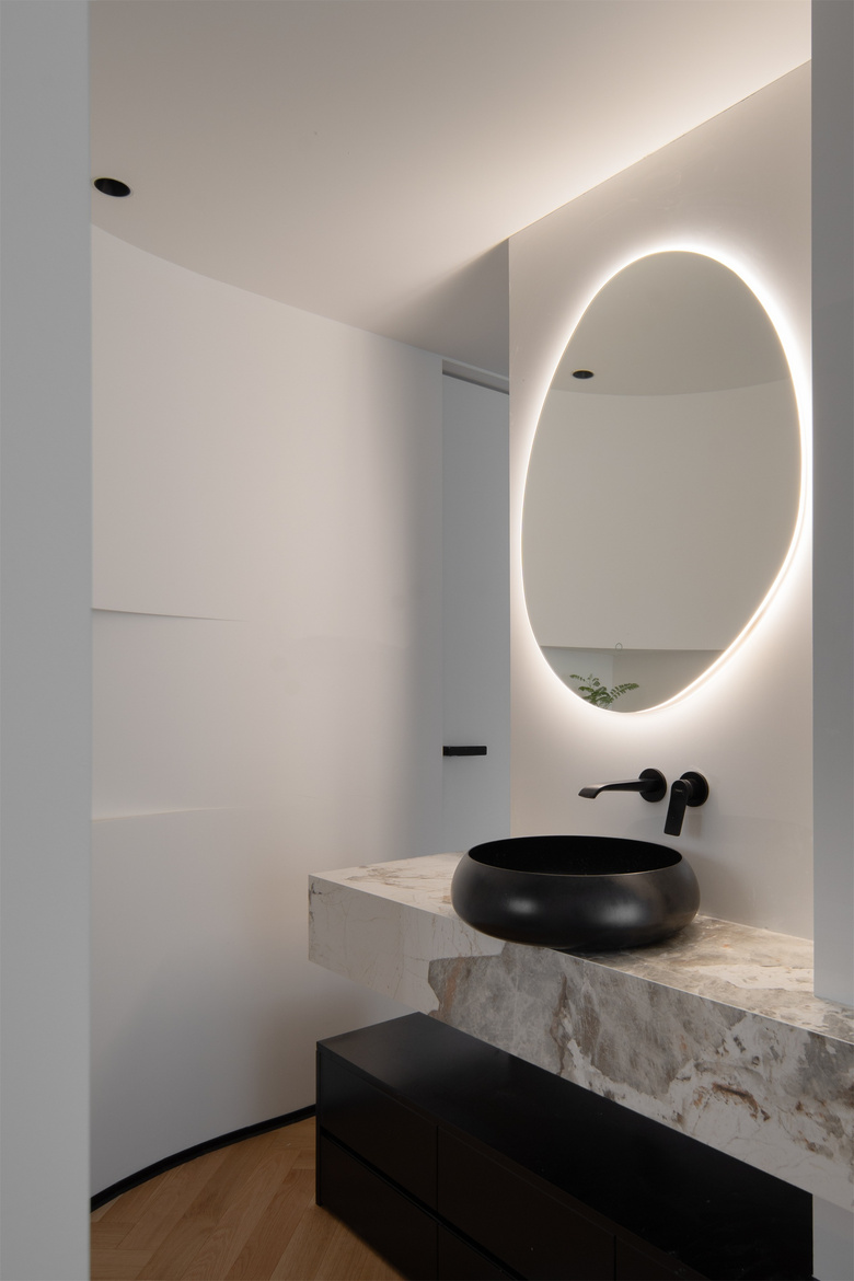 这个112㎡的家含金量还在上升!太爱这弧形元素~