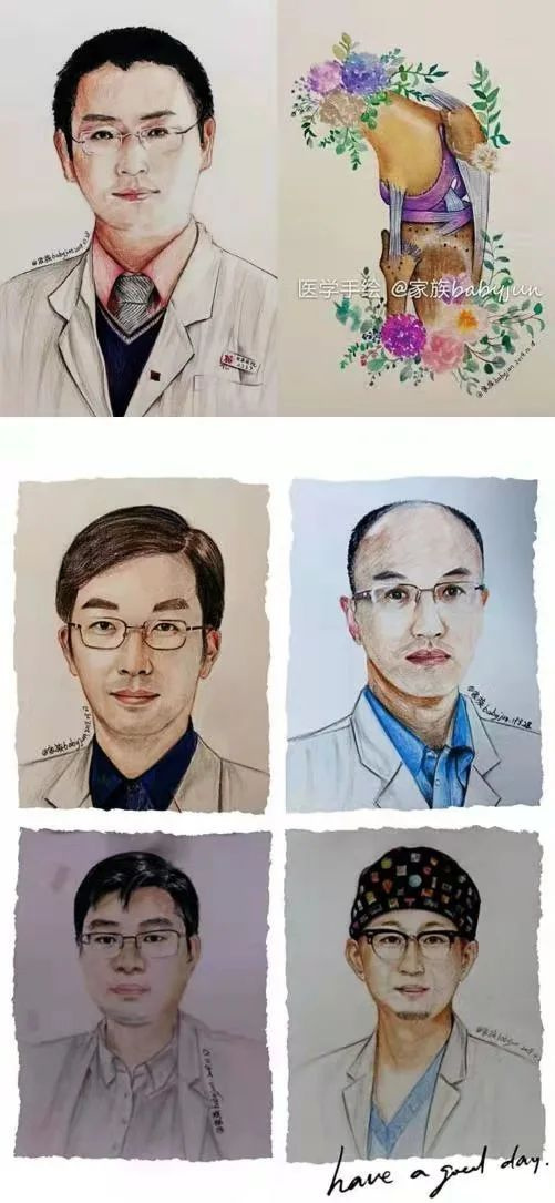 切肺之前,我拿出当年临摹的解剖图学习了一下