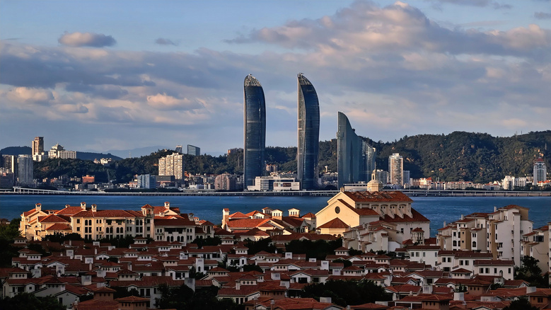 阳台上看风景