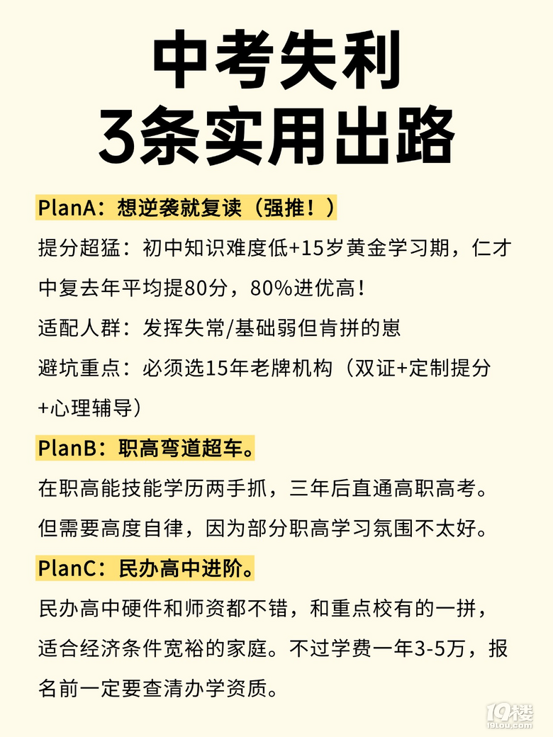 杭州中考失利?看過來!3 條出路助你逆襲