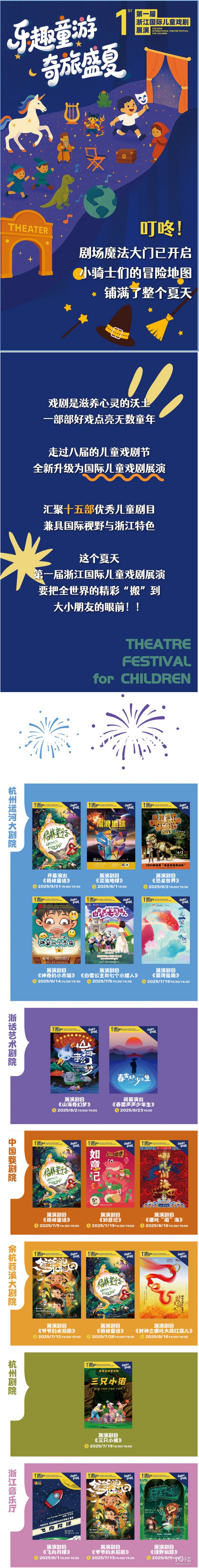「樂趣童游」號駛向盛夏深處!第一屆浙江國際兒童戲劇展演來啦