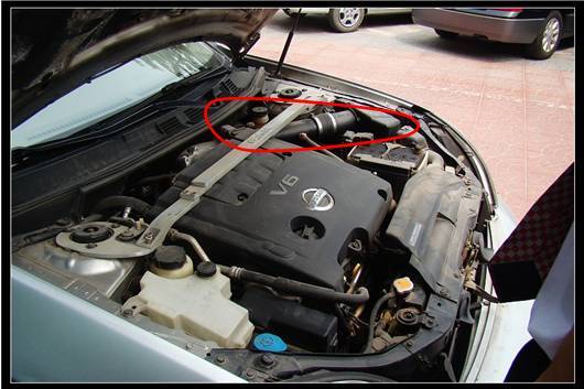 拉风汽车 车友会 福克斯车友会 使用报告 东风日产天籁进气管检测