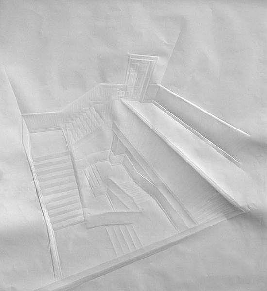 很牛的折痕画国外艺术家作品