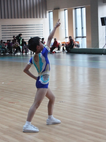 健美操比赛,小朋友们都好厉害