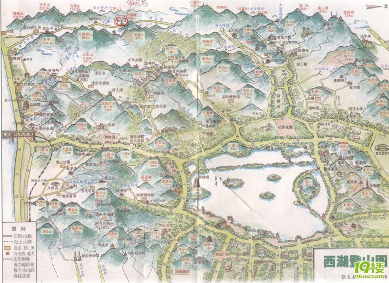 杭州爬山觀(guān)景地圖——三條新線(xiàn)推薦