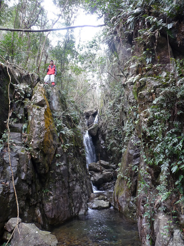 湫水山大峡谷尽头的大小龙潭浙江独一无二