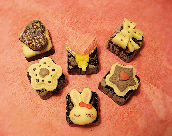 我DIY的手工巧克力,准备送给我最心爱的女孩~