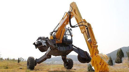 变形金刚附体 挖掘机的最高境界