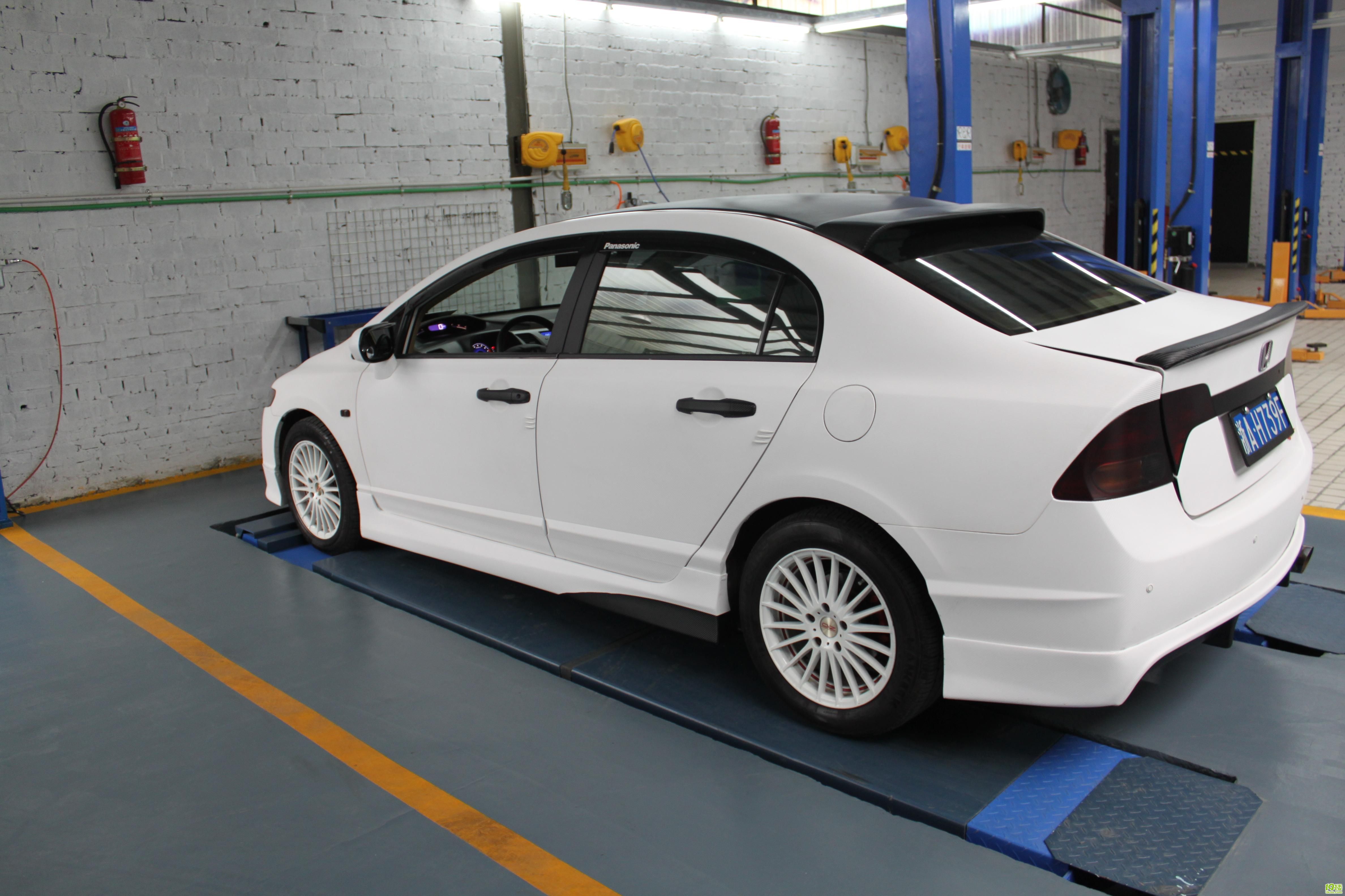 白色思域全车改色(白色-白色)