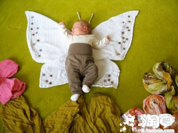 [转] 一位外国妈妈给宝宝照的生活照,太有创意太可爱了