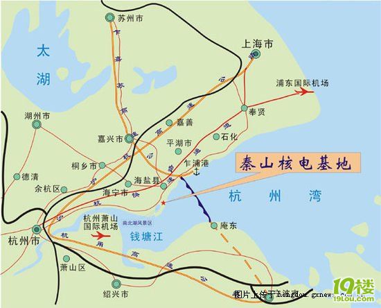 秦山核电站地图位置图片