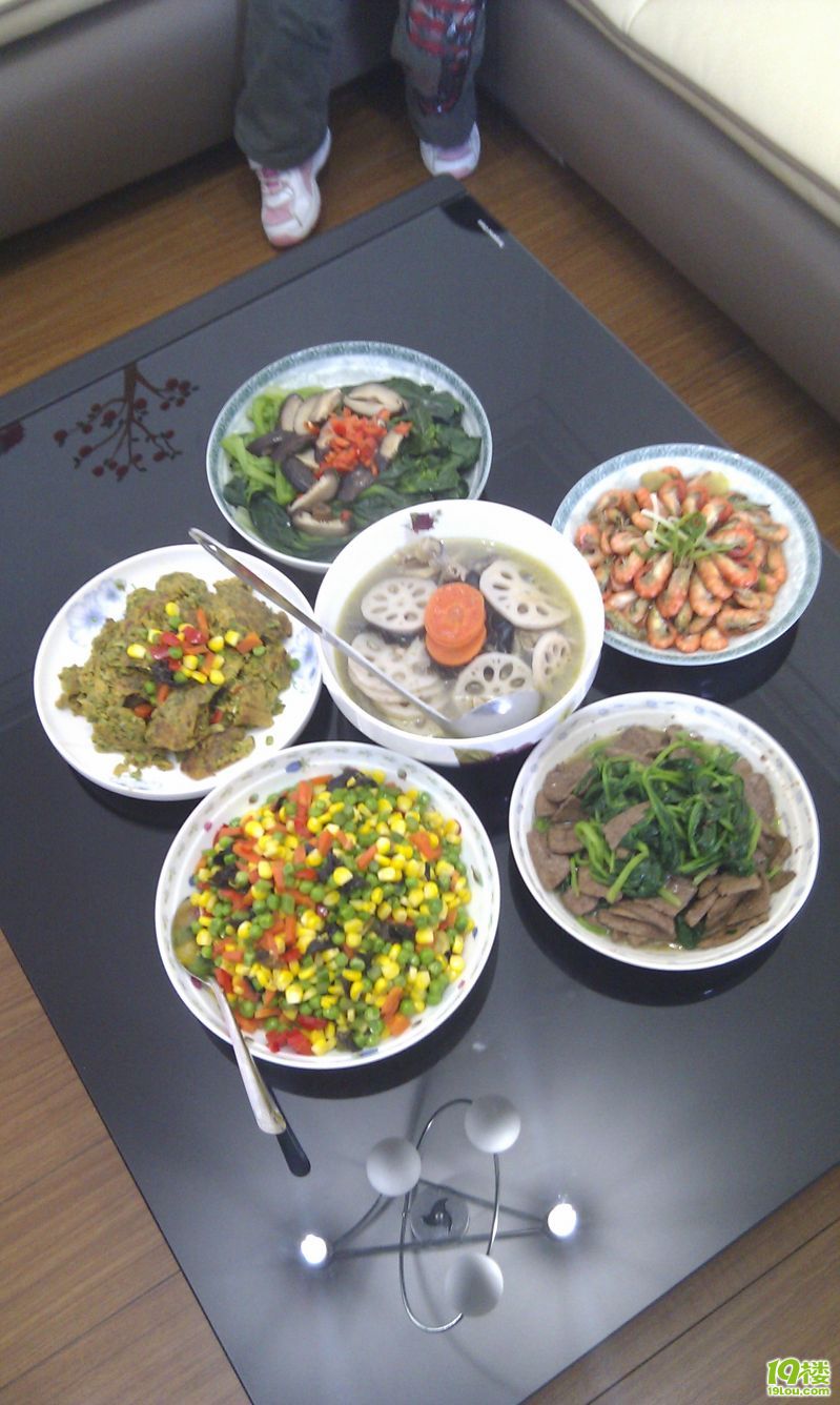 小雪的5菜1汤,清淡系