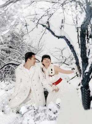 北方冬季婚纱_北方蟑螂图片(3)