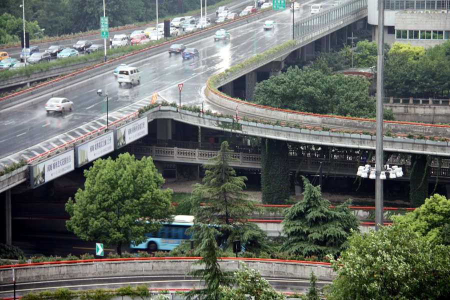 中河高架"低"灯 抵御"梅花"台风-边走边拍-杭州19楼