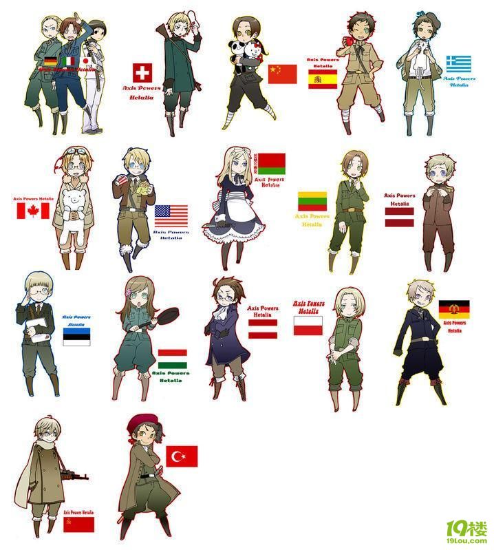 超有爱国家拟人!这个可怕的楼主!【只看楼主大图10.12更新】