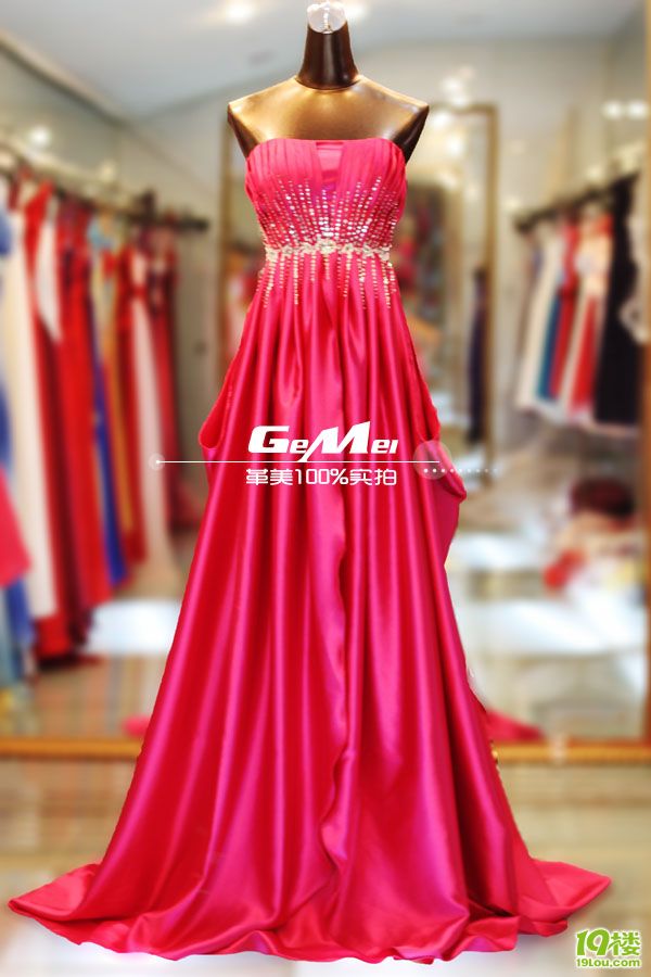 衣纱布菲婚纱转让蓝色枚红色礼服转让