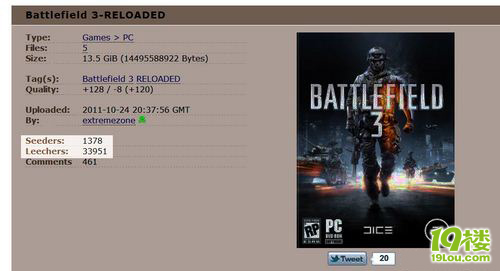 《战地3》破解版BT泛滥 EA损失数百万美元-游