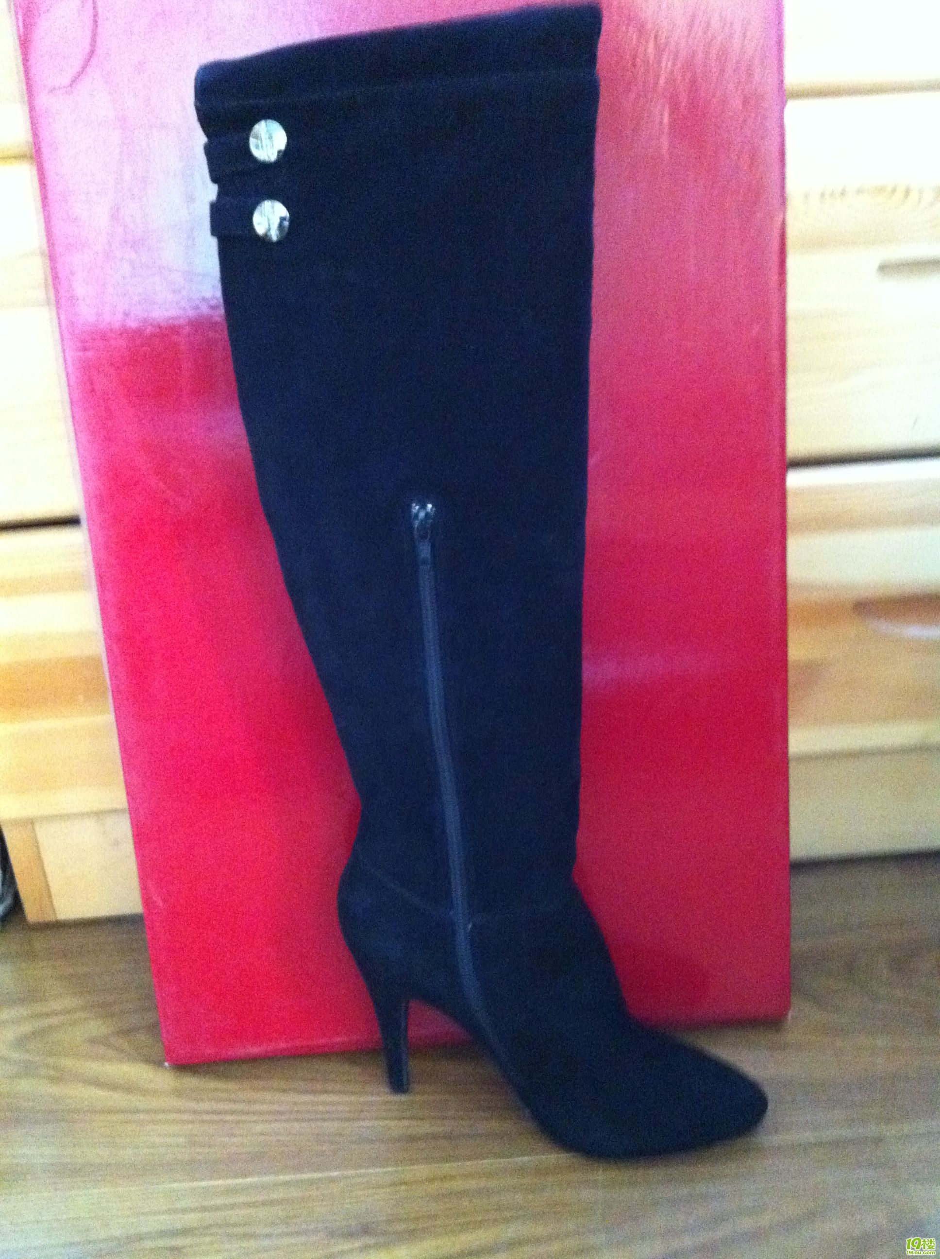 转让黑色过膝长靴