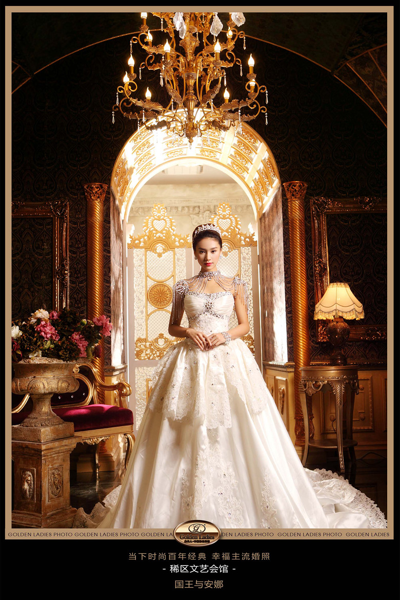 金夫人婚纱摄影_大气典雅的欧式气质婚纱照,画面层次感很强,也有很强