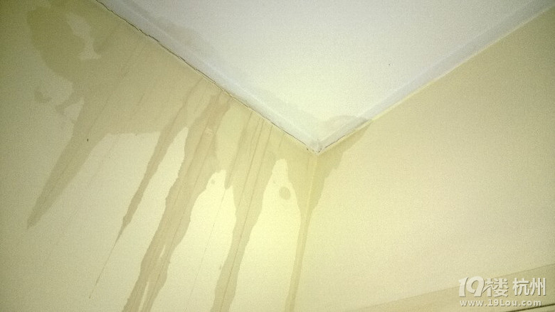 楼上住户漏水把我们房间漏的一大片水渍要如何处理
