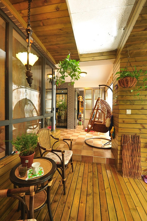 田园风格阳台效果图 如何打造田园风格阳台