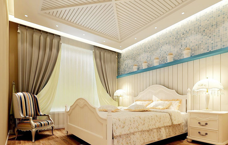 卧室吊顶安装效果图 关于卧室的想象