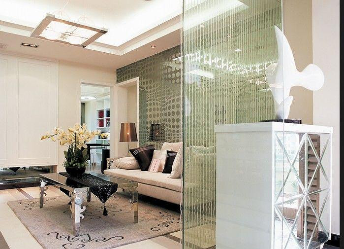 客厅玻璃隔断效果图 选择合适的材料