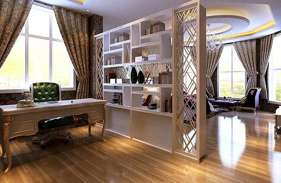 书房隔断效果图 精品书屋的打造