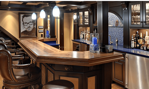 欧式吧台效果图吧台爱上酒柜