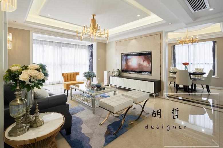138㎡后现代风 |流光溢彩,情迷都市!